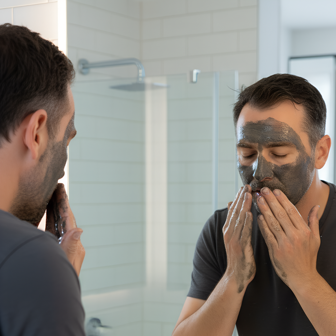 Savon galet au charbon végétal