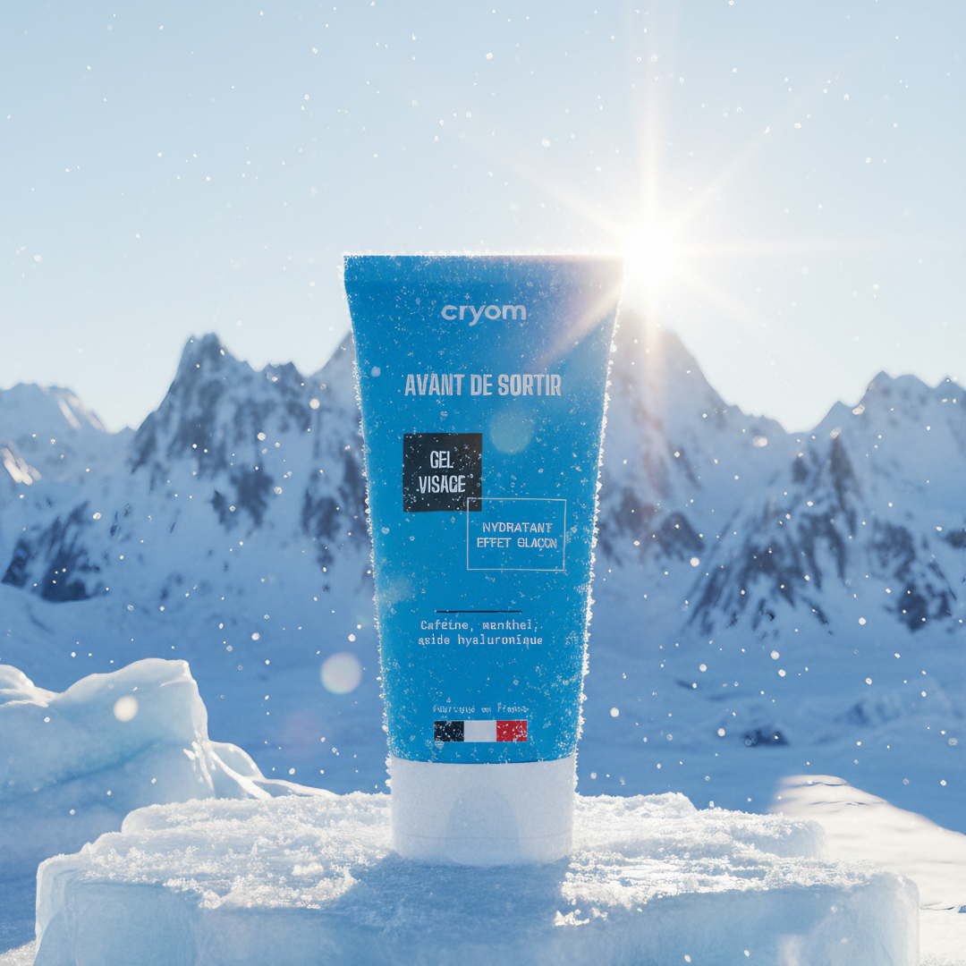 Cryo-active moisturizing facial gel BEFORE GOING OUT