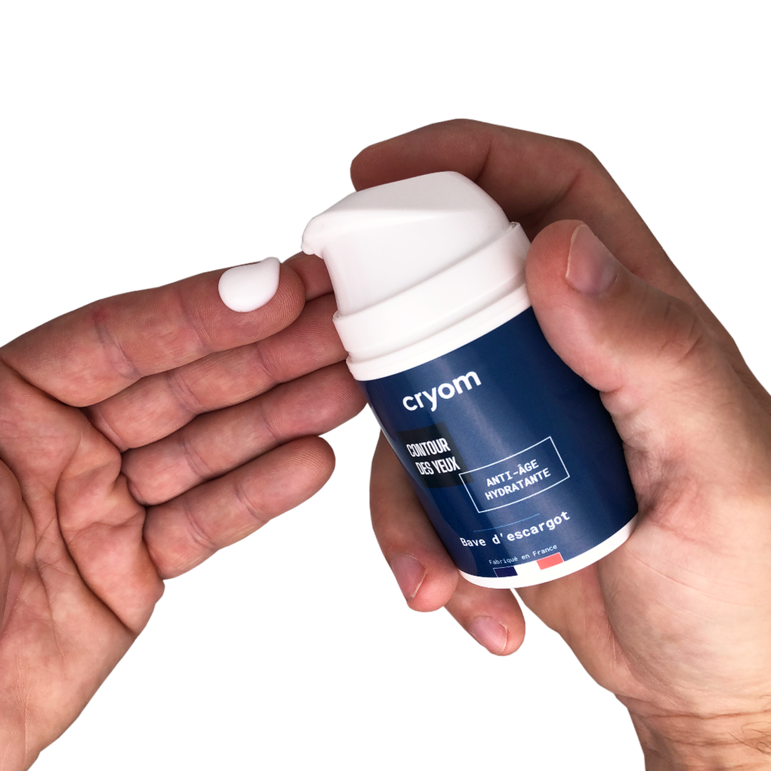 Crème visage à la bave d'escargot, spéciale contour des yeux - cryom