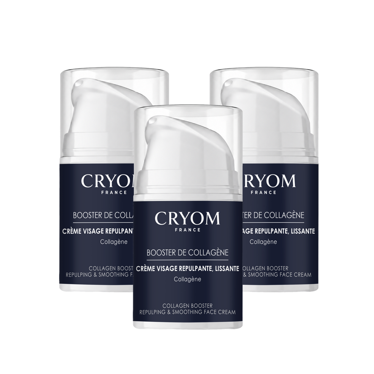Crème visage BOOSTER de collagène - Lot de 3