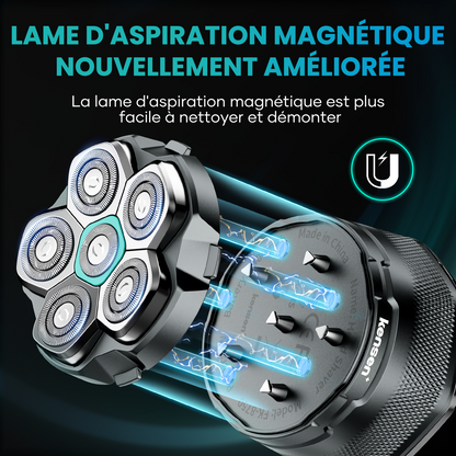 Bloc de rechange 6 têtes pour rasoir électrique pour crâne chauve ou rasé - Sélection CRYOM-KENSEN