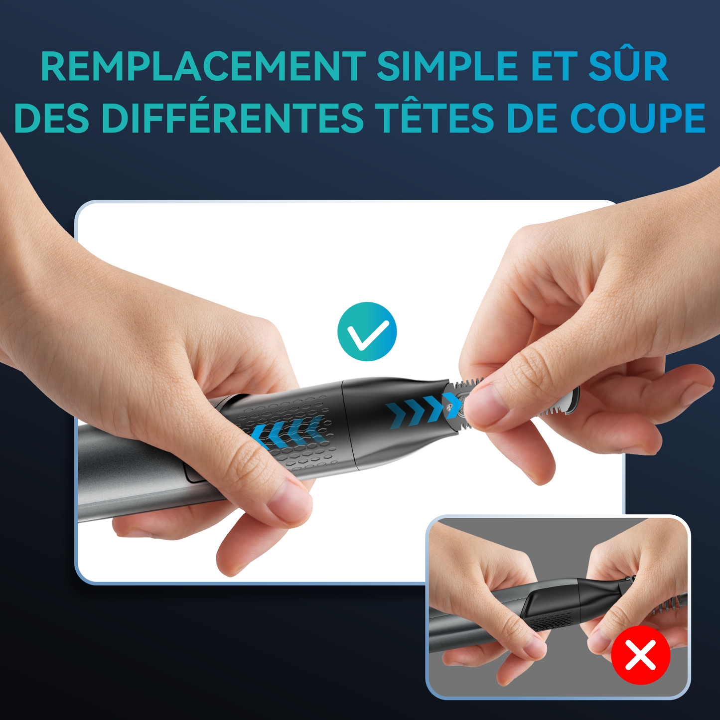Tondeuse électrique corps, barbe et parties intimes pour Hommes - Sélection CRYOM-KENSEN