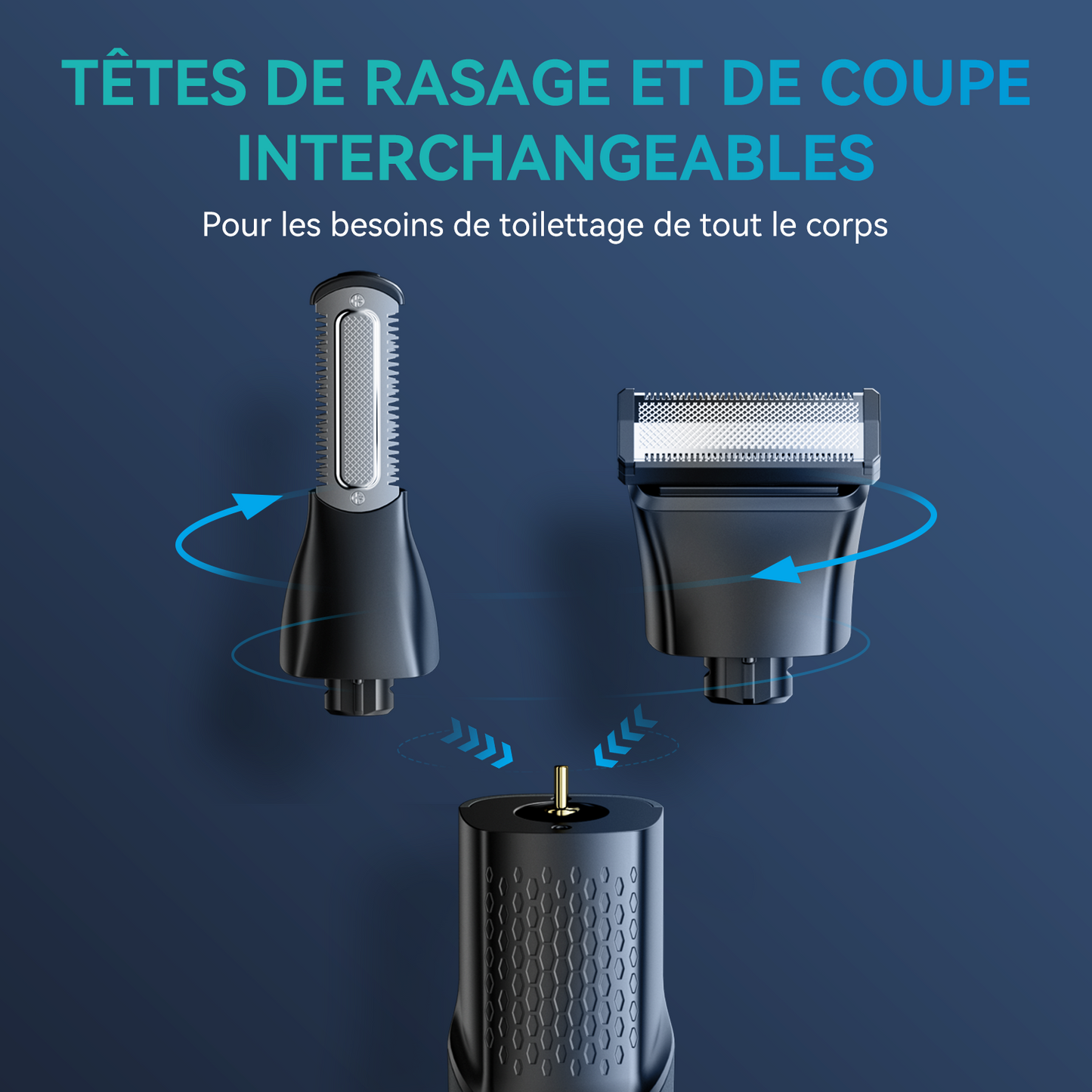 Tondeuse électrique corps, barbe et parties intimes pour Hommes - Sélection CRYOM-KENSEN