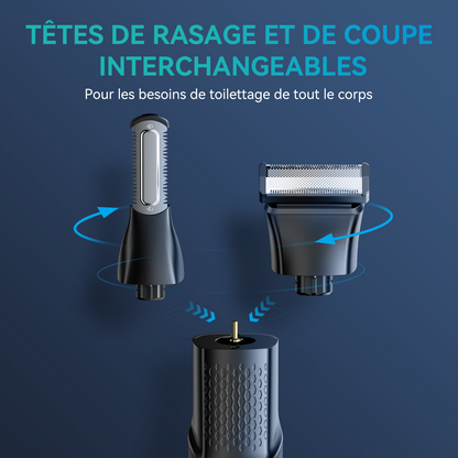 Tondeuse électrique corps, barbe et parties intimes pour Hommes - Sélection CRYOM-KENSEN