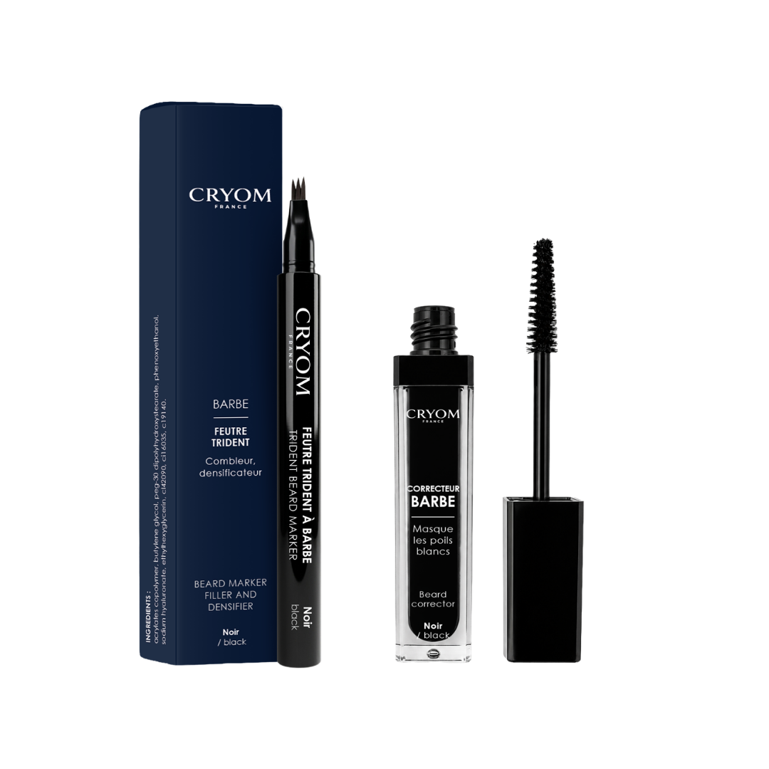 Kit Précision Barbe – Feutre Trident + Correcteur de Couleur