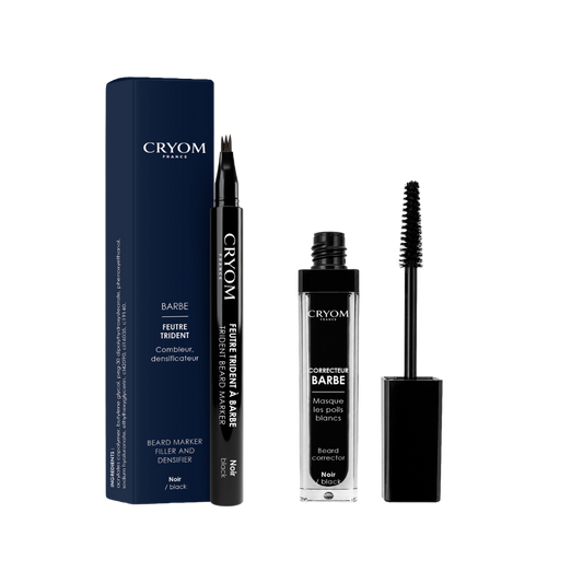 Kit Précision Barbe – Feutre Trident + Correcteur de Couleur