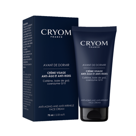 Crème visage homme anti-âge AVANT DE DORMIR – Anti-rides & Antioxydante