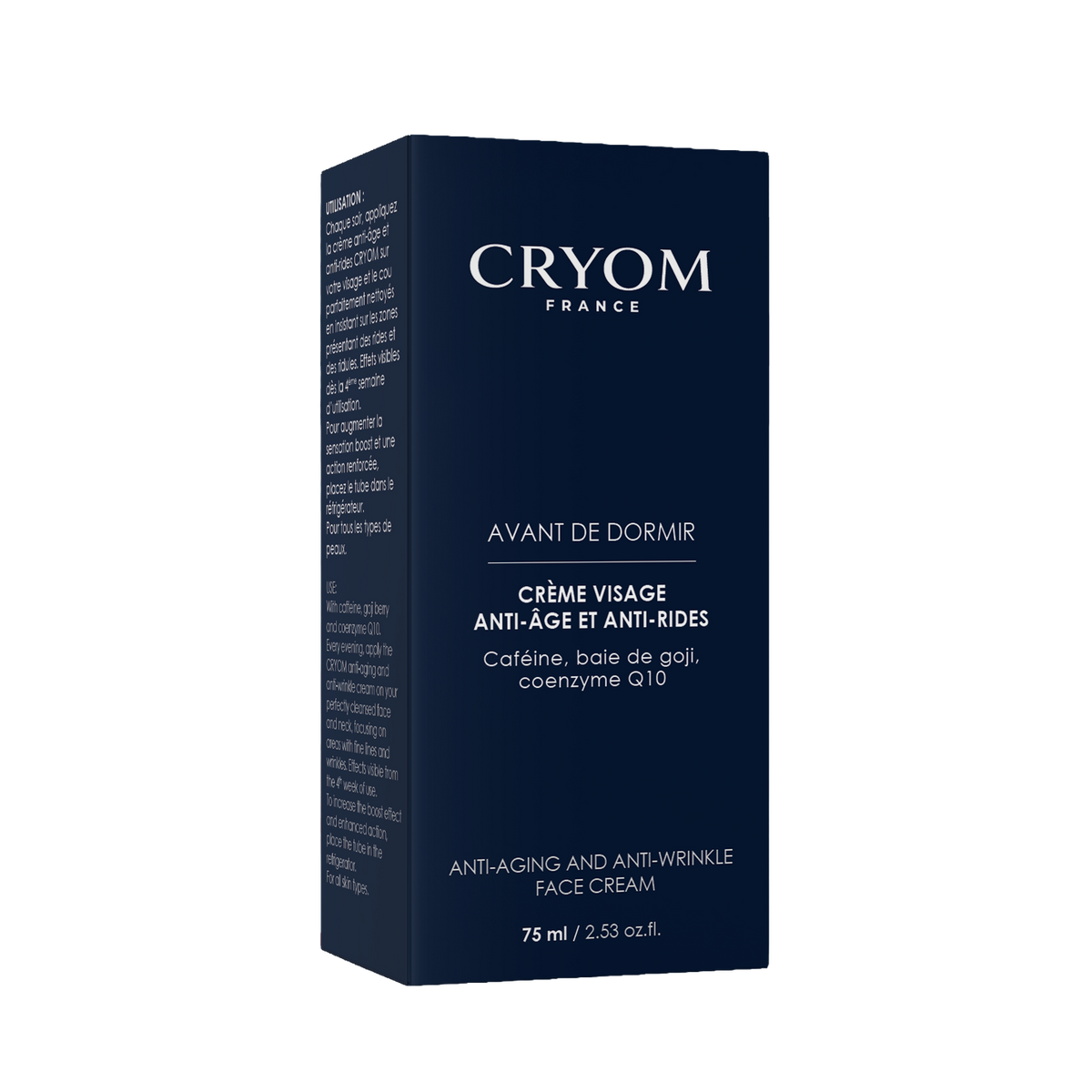 Crème visage homme anti-âge AVANT DE DORMIR – Anti-rides & Antioxydante