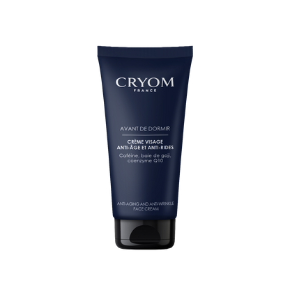 Crème visage homme anti-âge AVANT DE DORMIR – Anti-rides & Antioxydante
