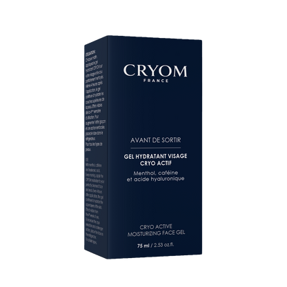 Gel visage homme hydratant et rafraîchissant AVANT DE SORTIR – Hydratation 4h & effet froid immédiat