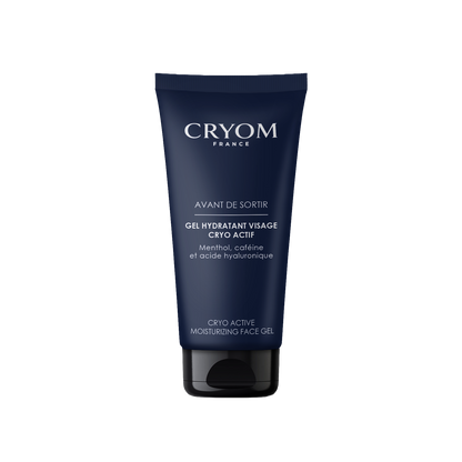Gel visage homme hydratant et rafraîchissant AVANT DE SORTIR – Hydratation 4h & effet froid immédiat