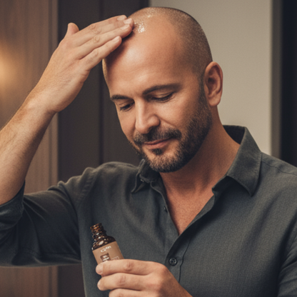 Huile pour crâne rasé