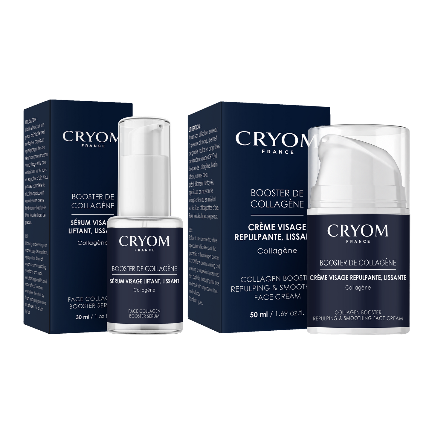 Routine visage homme complète BOOSTER DE COLLAGÈNE – Sérum, crème, savon & trousse