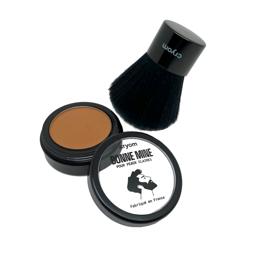 Routine BONNE MINE : poudre compacte + applicateur Kabuki