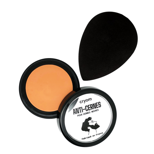 Kit anti-cernes pour cernes noirs : Correcteur + Applicateur Mousse