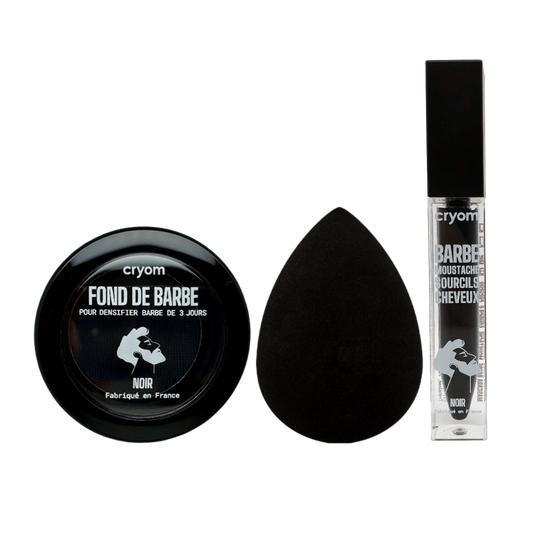 Routine barbe 3 jours : Kit fond de barbe + correcteur de couleur de barbe