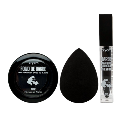 Routine barbe 3 jours : Kit fond de barbe + correcteur de couleur de barbe