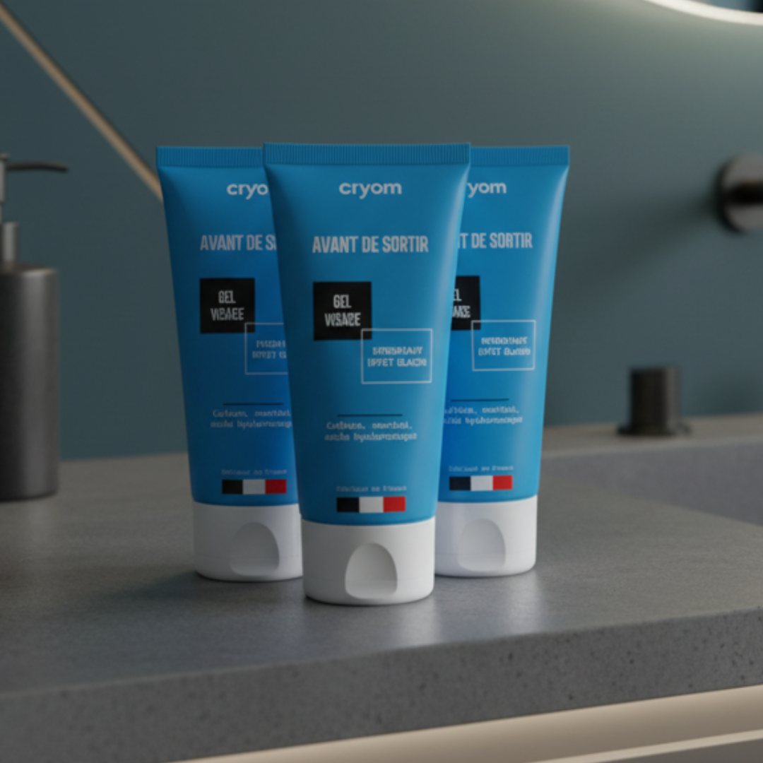 Gel visage hydratant cryo-actif AVANT DE SORTIR - Lot de 3