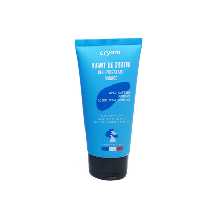 Gel visage homme hydratant et rafraîchissant AVANT DE SORTIR – Hydratation 4h & effet froid immédiat