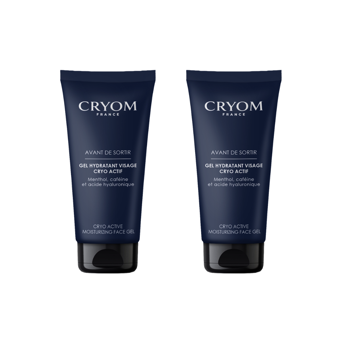 Gel visage hydratant cryo-actif AVANT DE SORTIR - Lot de 2