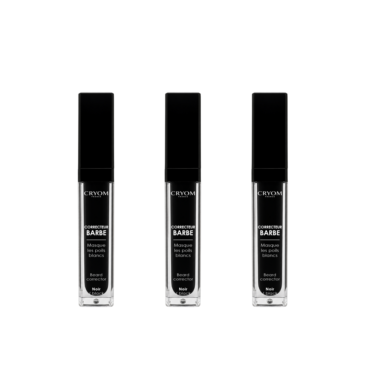 Correcteur de couleur pour barbe, sourcils et cheveux - Lot de 3