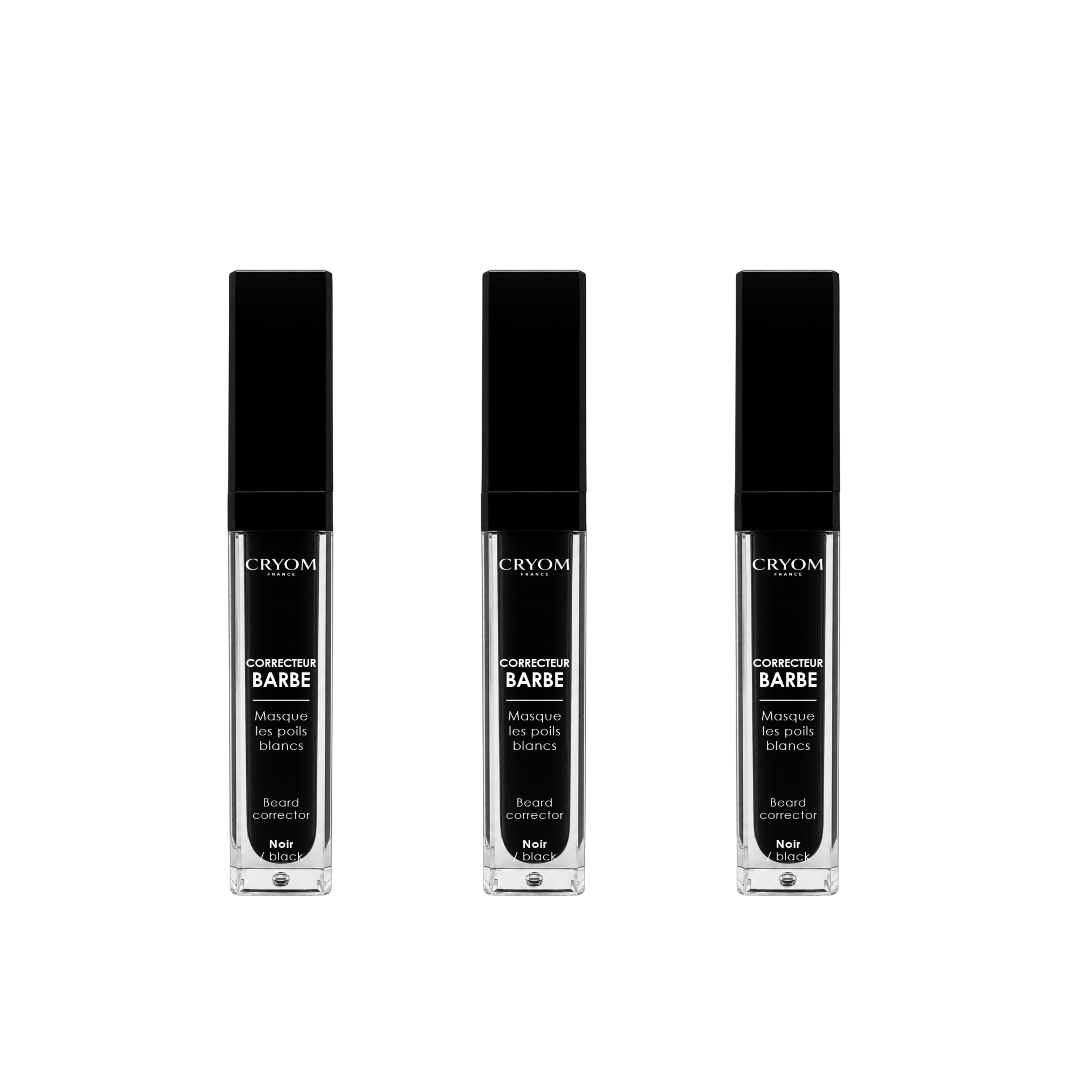 Correcteur de couleur pour barbe, sourcils et cheveux - Lot de 3