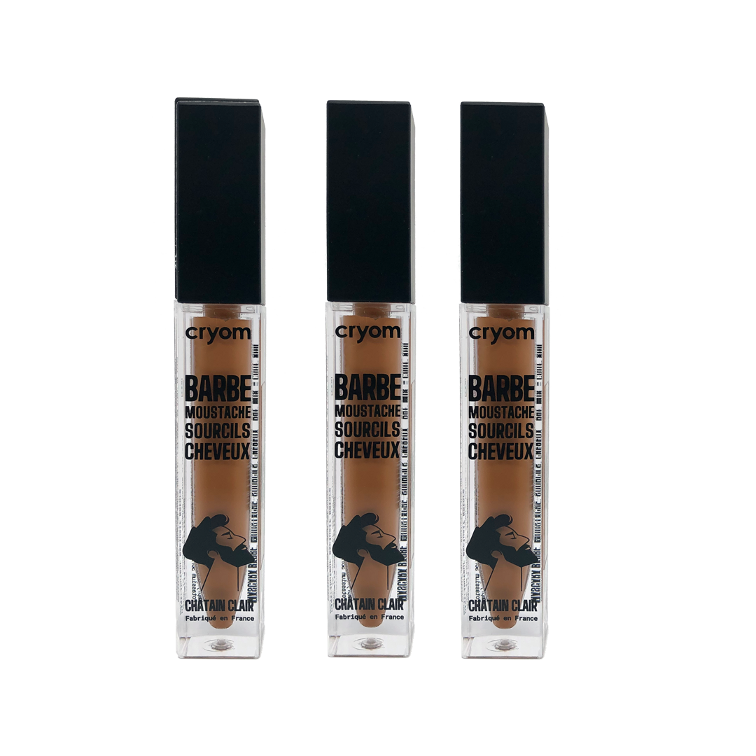 Correcteur de couleur pour barbe, sourcils et cheveux - Lot de 3