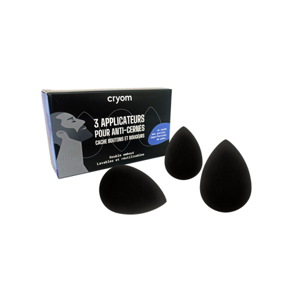 Applicateur mousse pour anti-cernes et cache boutons - lot de 3 - cryom