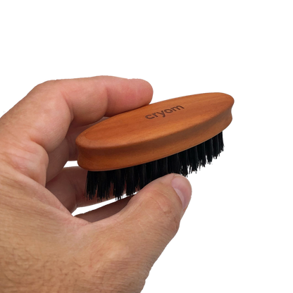 Brosse à barbe de poche, 100% poils de sanglier - cryom