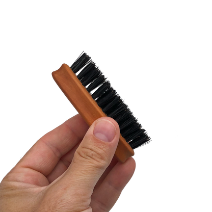 Brosse à barbe de poche, 100% poils de sanglier - cryom