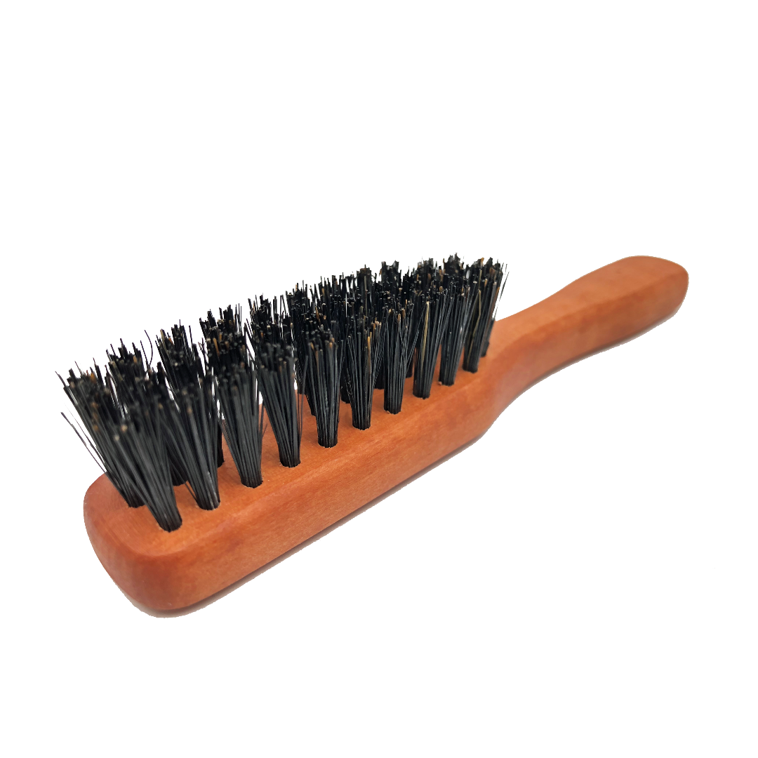 Brosse à barbe de poche, 100% poils de sanglier