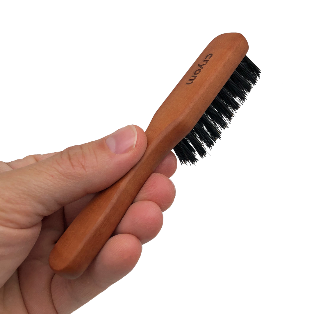 Brosse à barbe de poche, 100% poils de sanglier