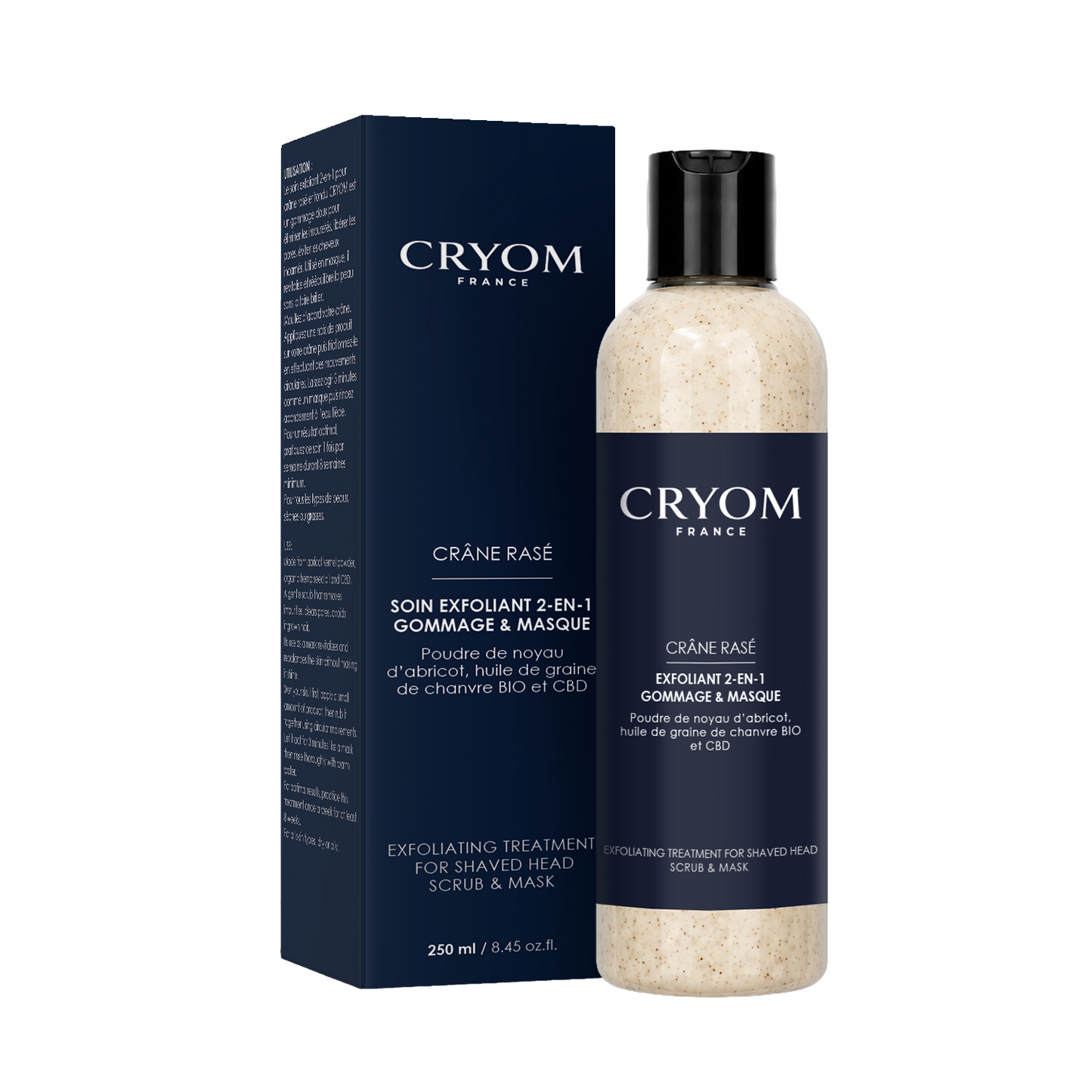 Routine du crâne rasé ou chauve – Exfoliant, huile & éponge Konjac