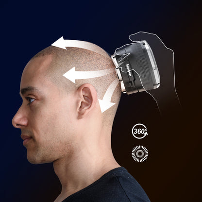 Rasoir électrique 6 têtes pour crâne chauve ou rasé - Sélection CRYOM-KENSEN
